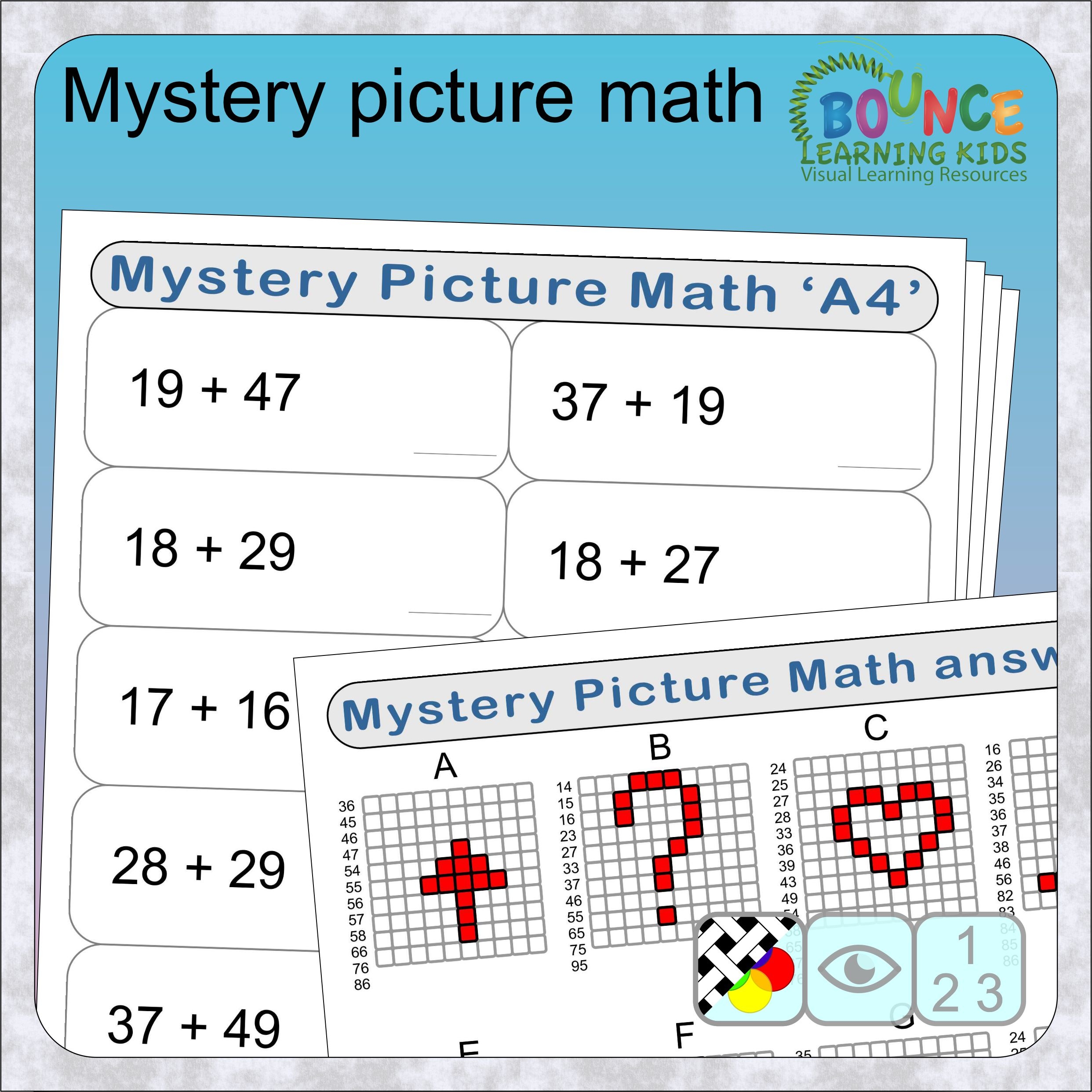 17 Fun Mystery Picture Math Worksheets For Download