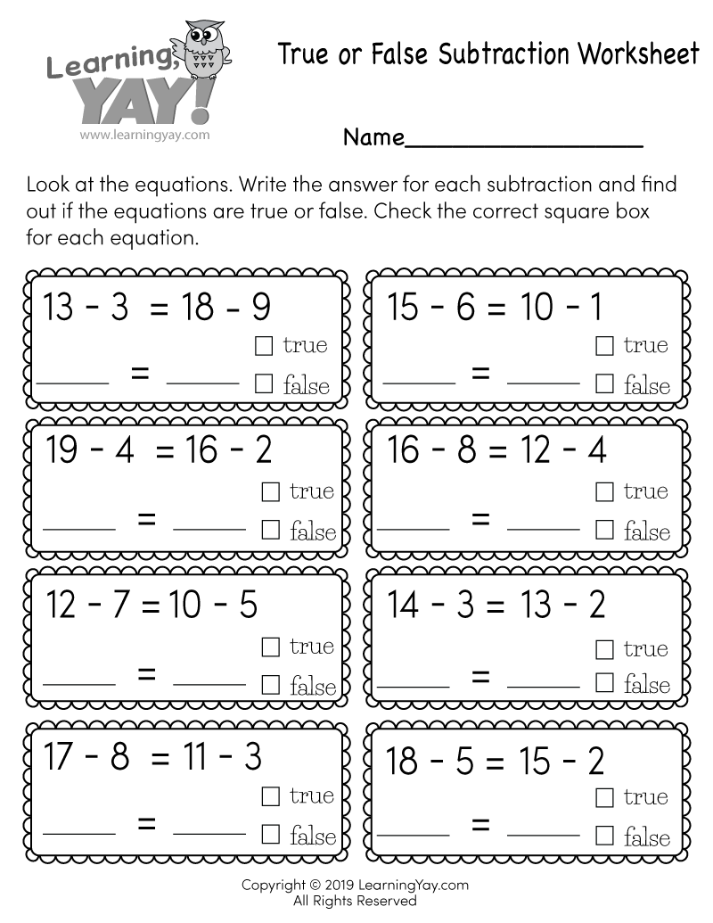 1st Grade Math Printable Worksheets