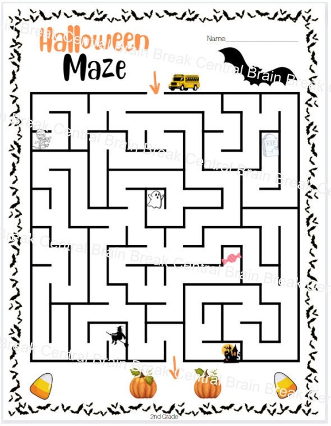Halloween Math Worksheets 2nd Grade