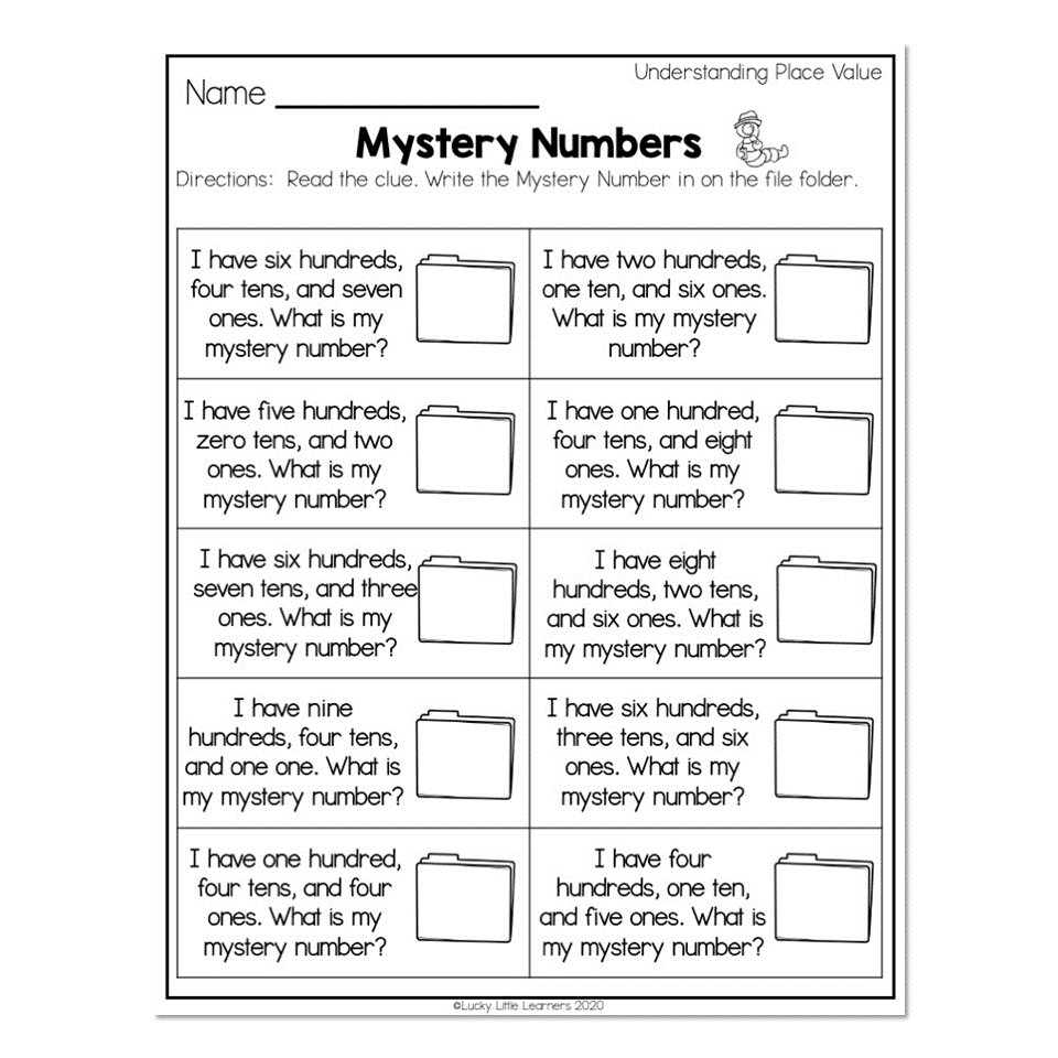 Math Mystery Worksheets
