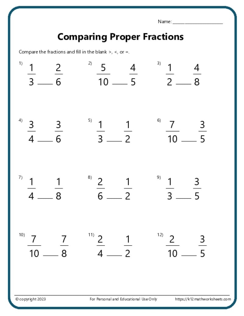 Math For Fourth Graders Worksheets