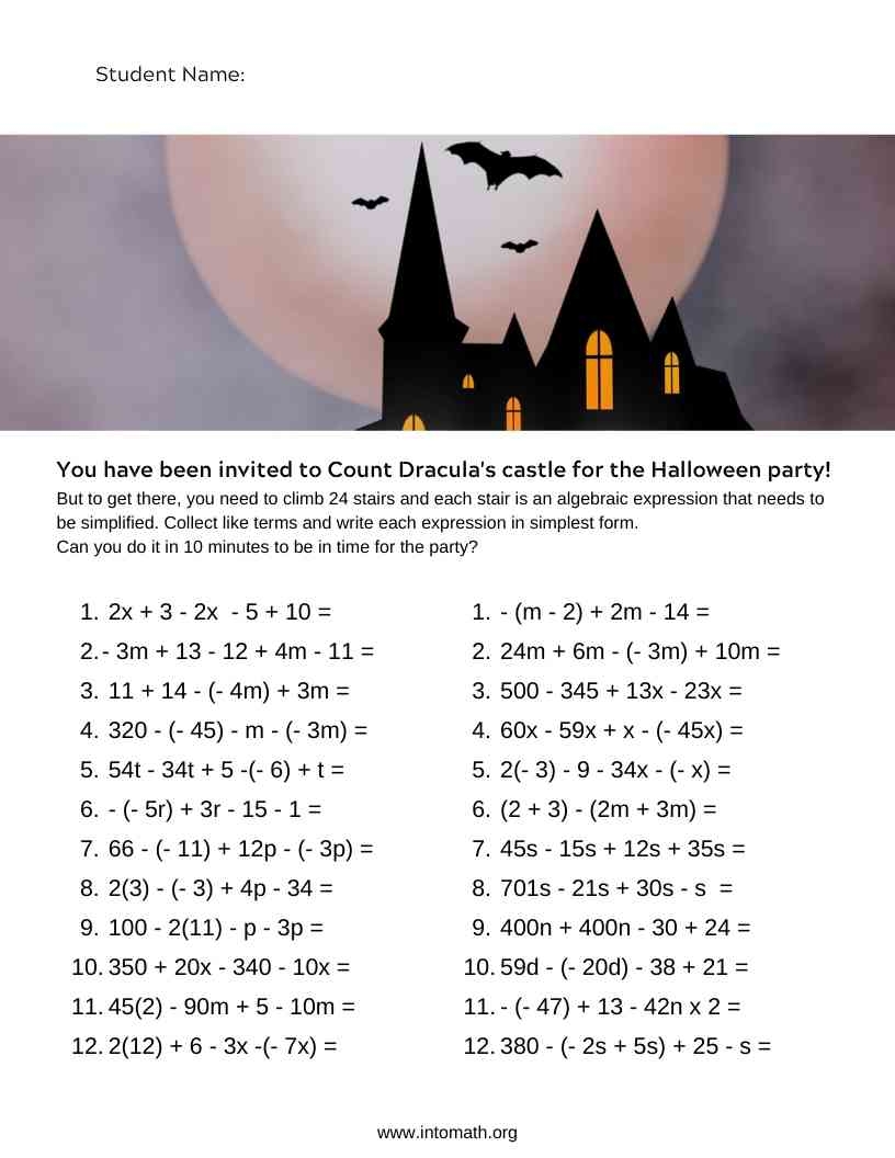 5 Halloween Math Activities And Worksheets IntoMath