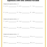 Seventh Grade Math Worksheets