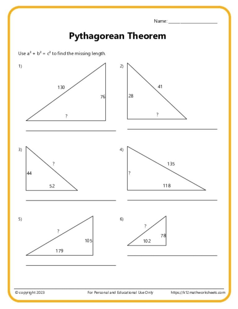 7th Grade Math Worksheets