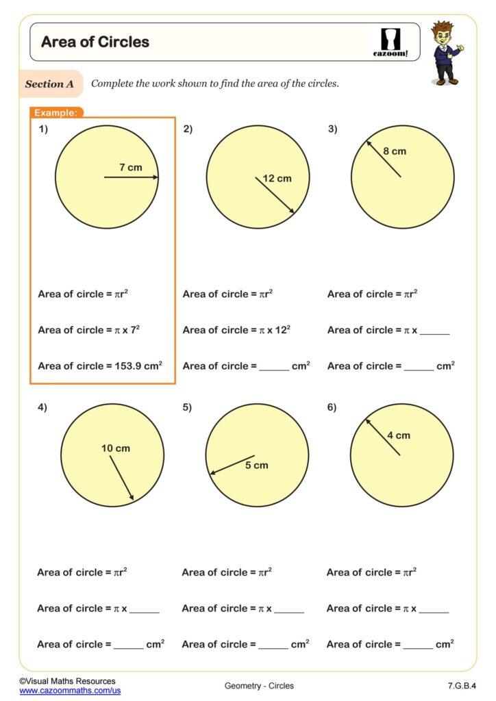 7th Grade Math Activity Worksheets