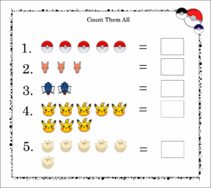 Pokemon Math Worksheets - Math Worksheets Printable