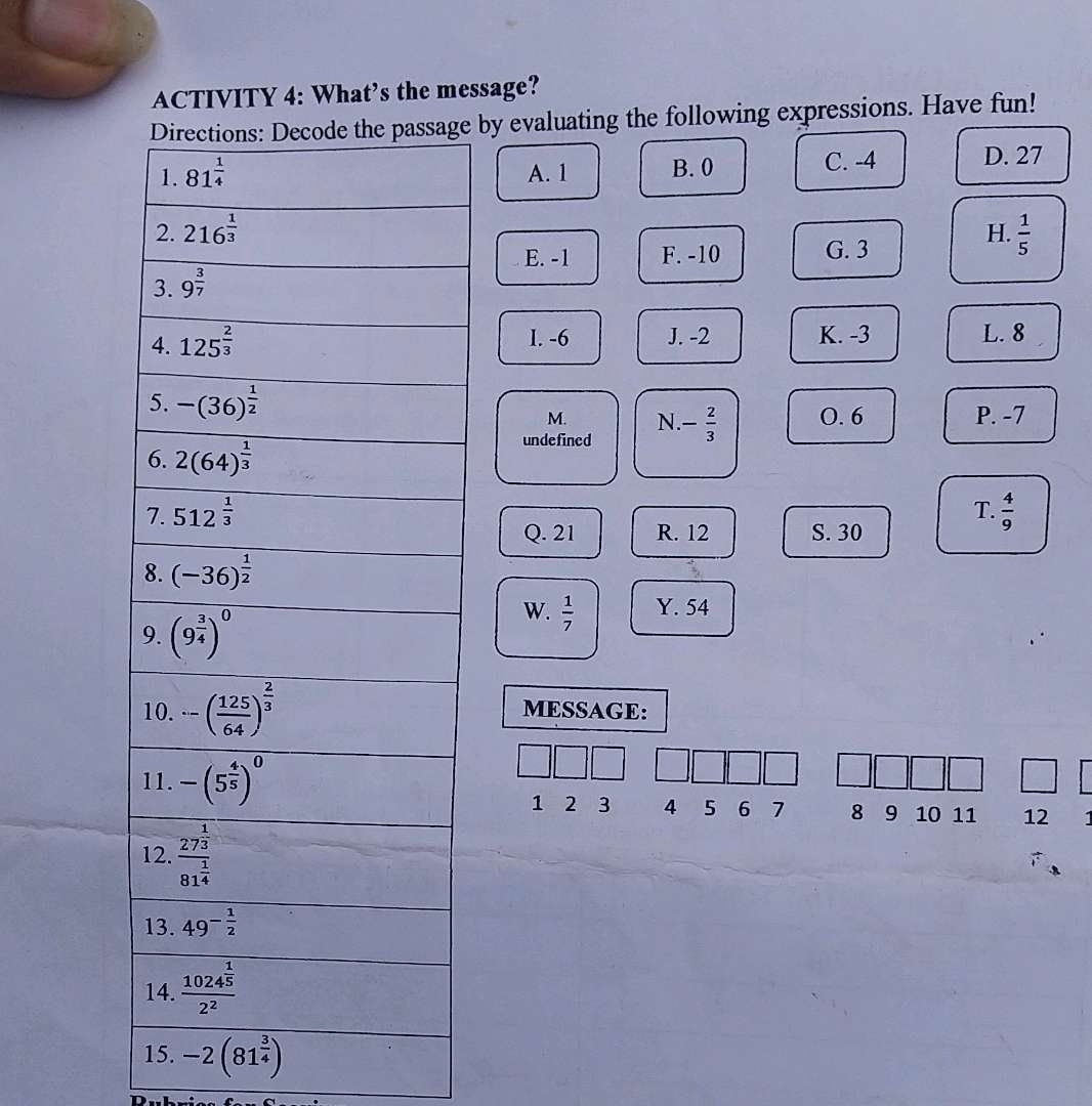 ACTIVITY 4 Whats The Message Directions StudyX