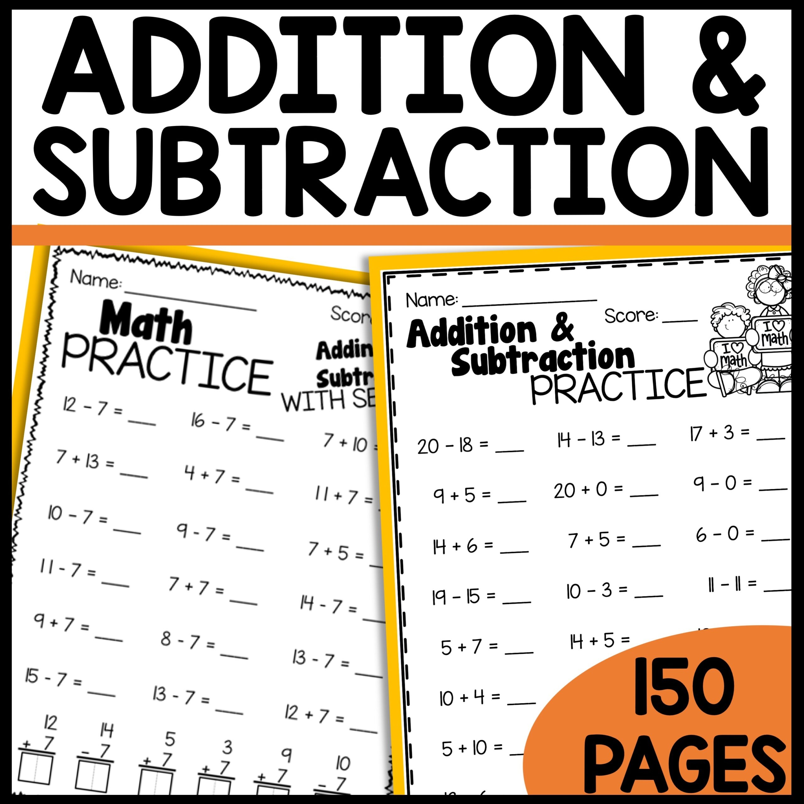Addition And Subtraction Mixed Review Worksheets We Are Better 