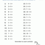 Math Worksheet Addition And Subtraction