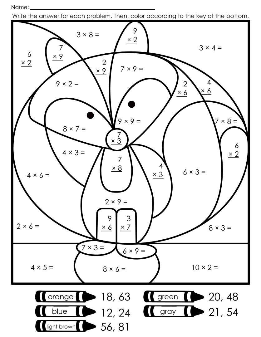 Addition Color By Number Worksheets Nature Inspired Learning Worksheets Library