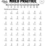 Addition Subtraction Math Worksheets