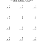 Simple Math Addition Worksheets