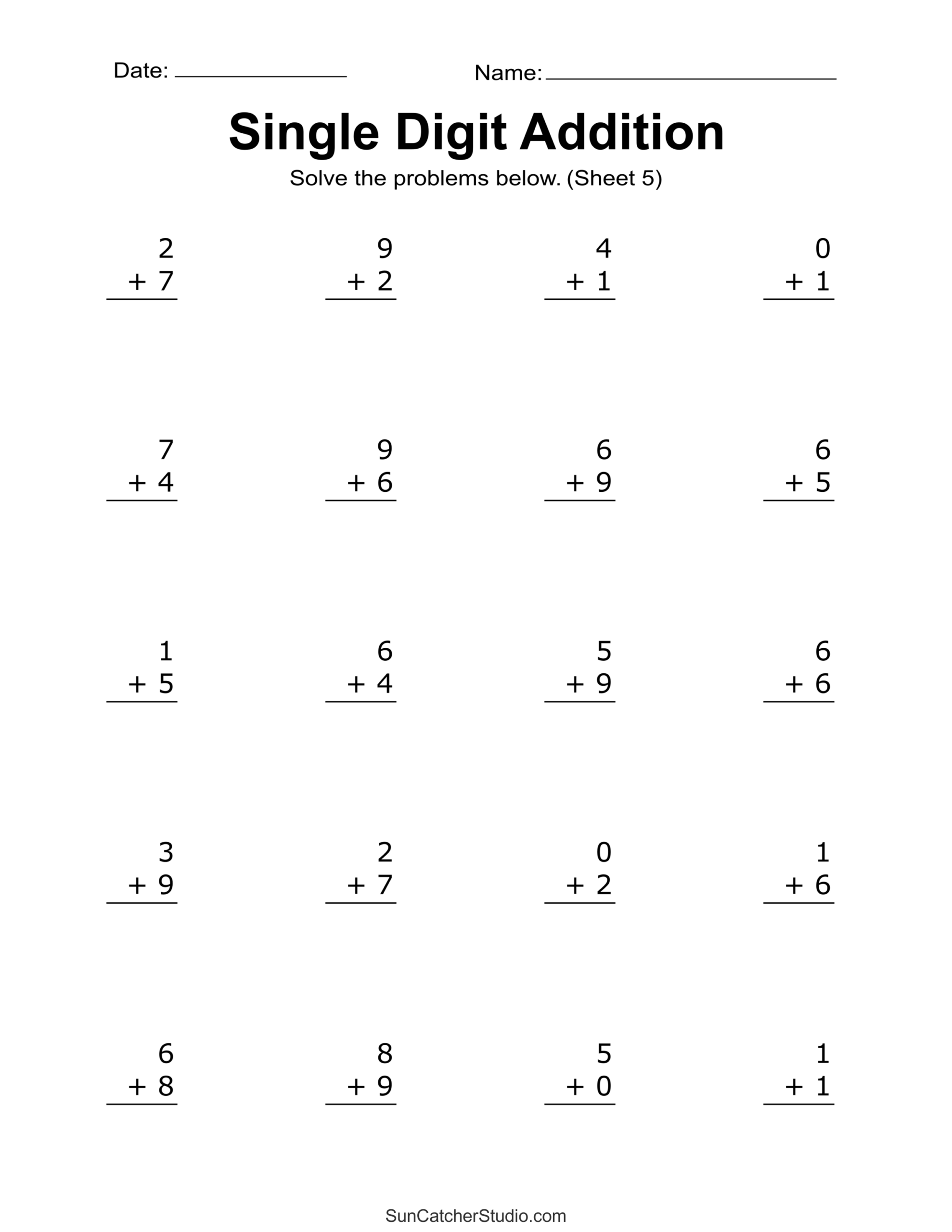 Addition Worksheets Free Printable Easy Math Problems Free Printables Monograms Design Tools Patterns U0026 DIY Projects