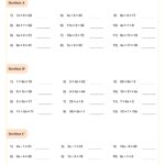 Math Algebra 1 Worksheets