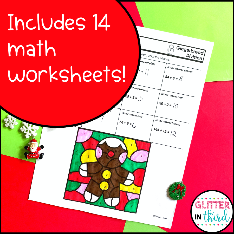 Christmas Math Worksheets 3rd Grade