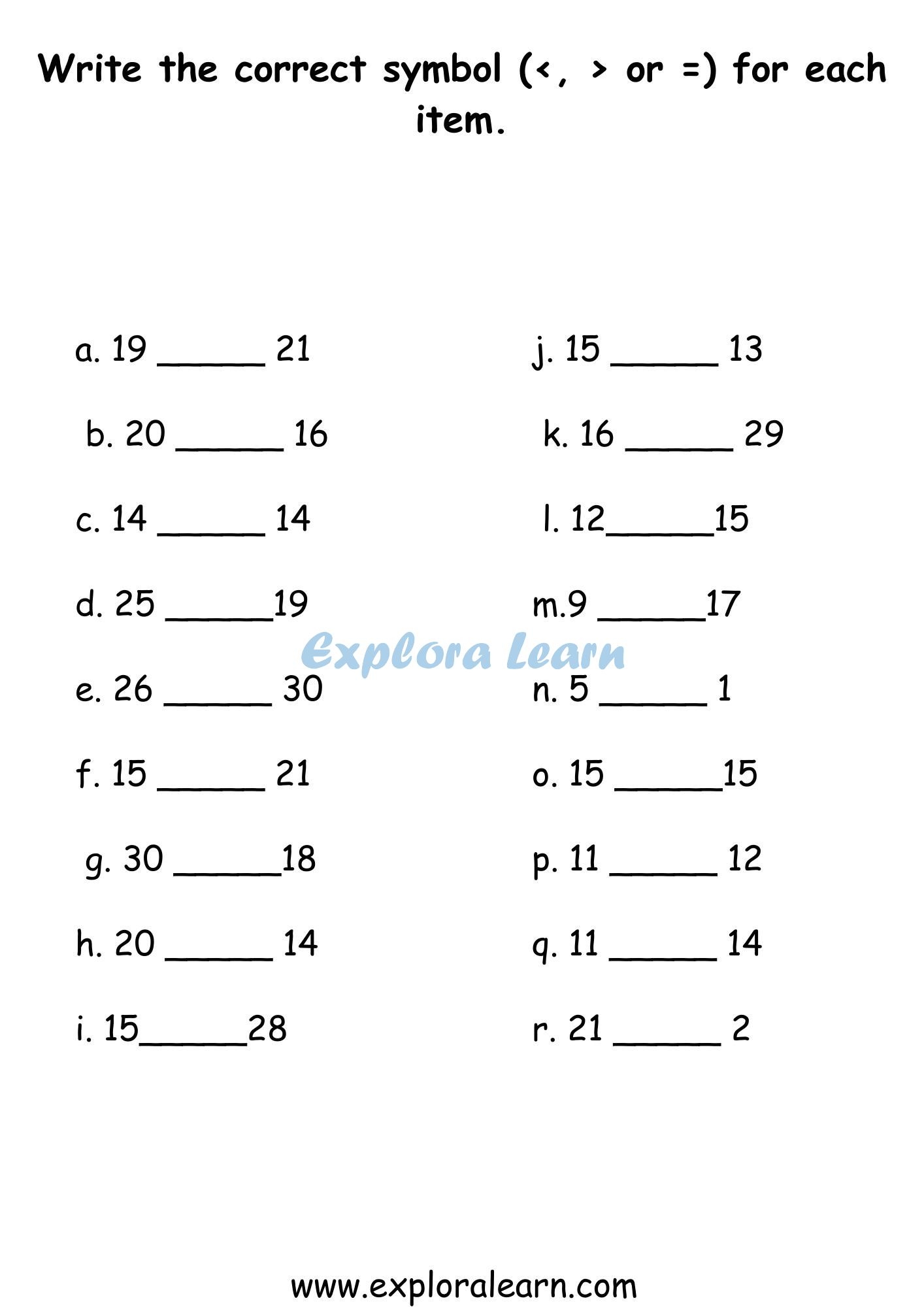 Class 1 Math Worksheets Practice And Learn