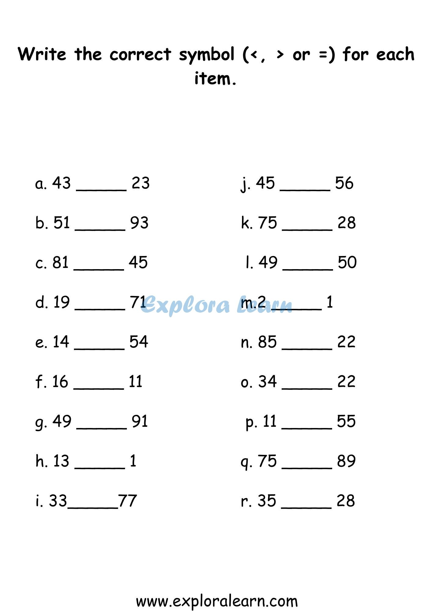 Class 1 Math Worksheets Practice And Learn