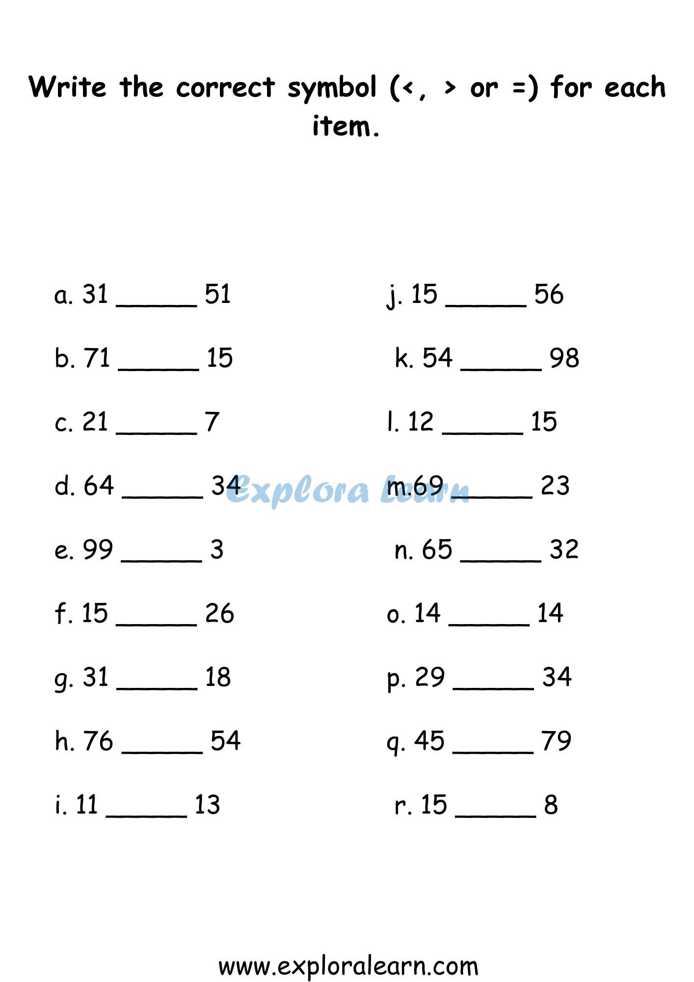 Class 1 Math Worksheets Practice And Learn
