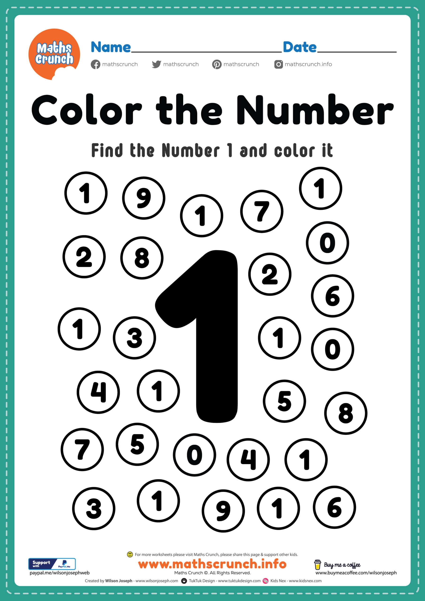 Math Color By Number Worksheets