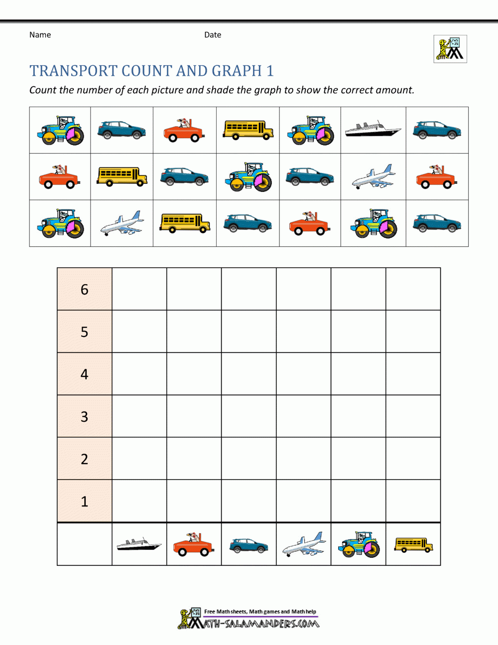 Math Graphing Worksheets
