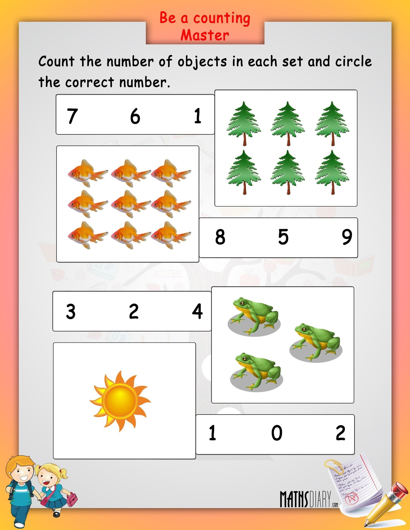 Sets Math Worksheet