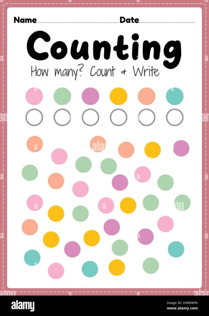 Counting Preschool Math Worksheets