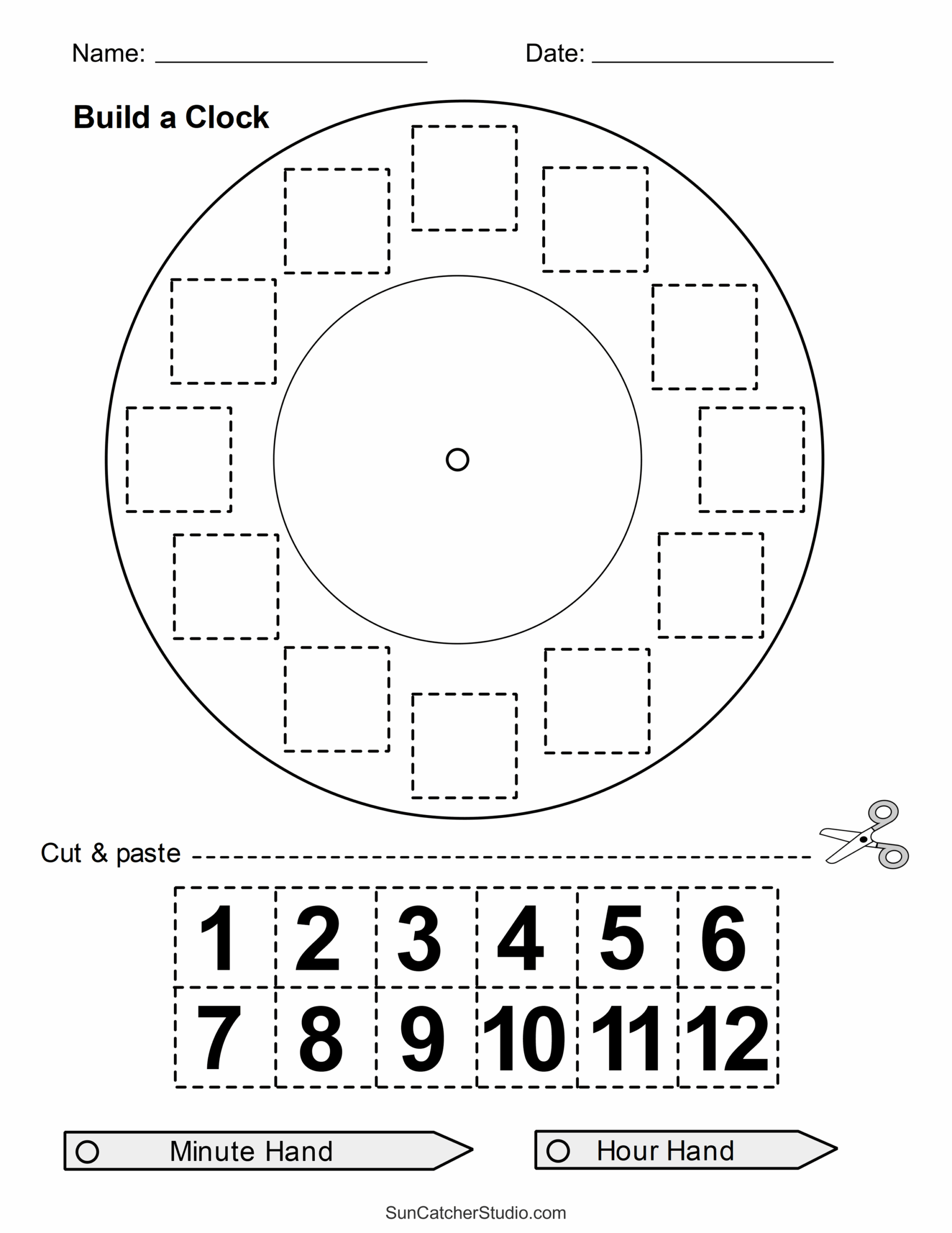 Cut And Paste Math Worksheets