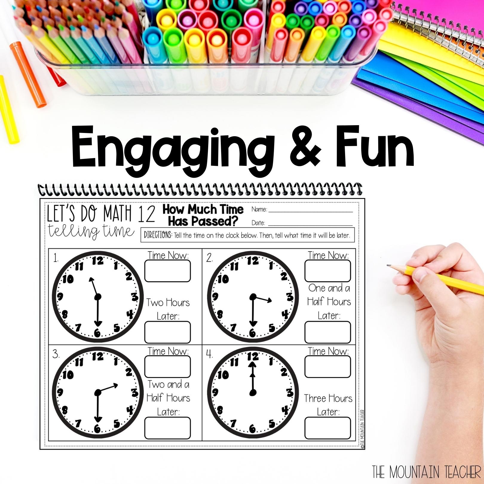 Time Math Worksheets