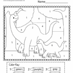 Dinosaur Math Worksheets