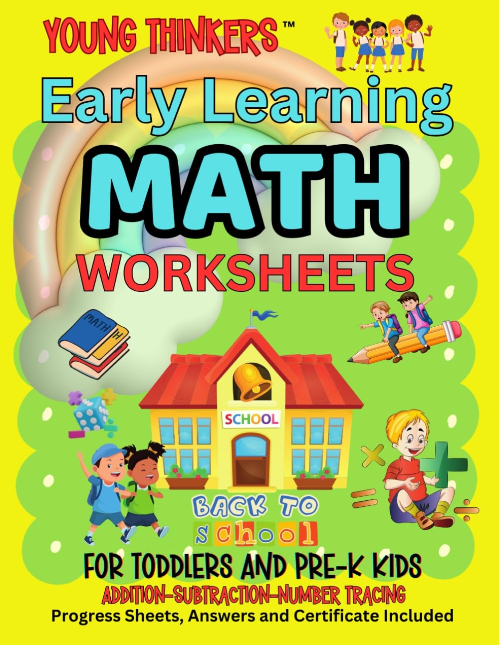 Early Learning Math Worksheets For Toddlers And Pre K Kids Early And Challenging Math Activities For Toddlers And Pre K Kids Young Thinkers Early Math Series Worksheets From Blue Bow Books Books Blue