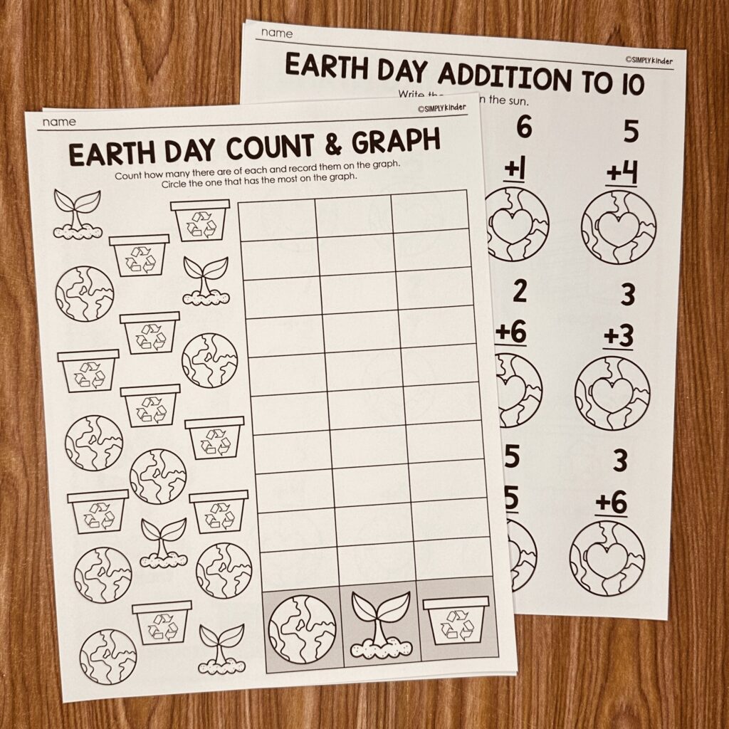 Earth Day Math Worksheets