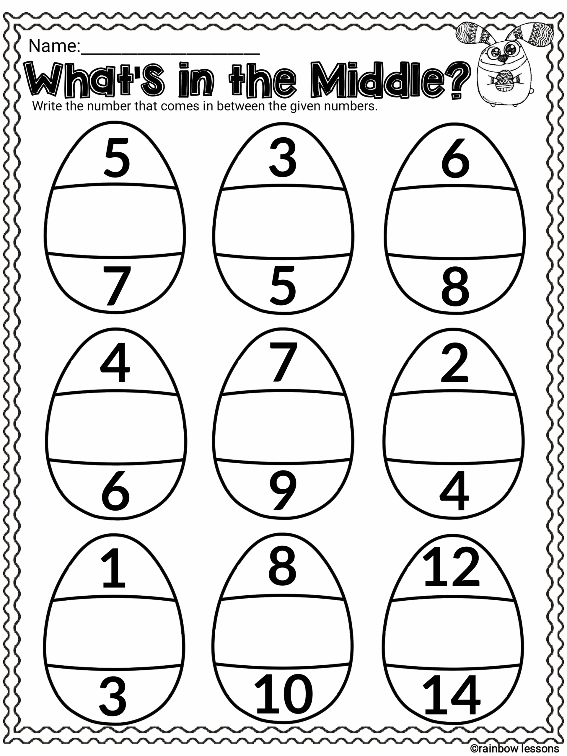 Easter Math And Literacy Worksheets