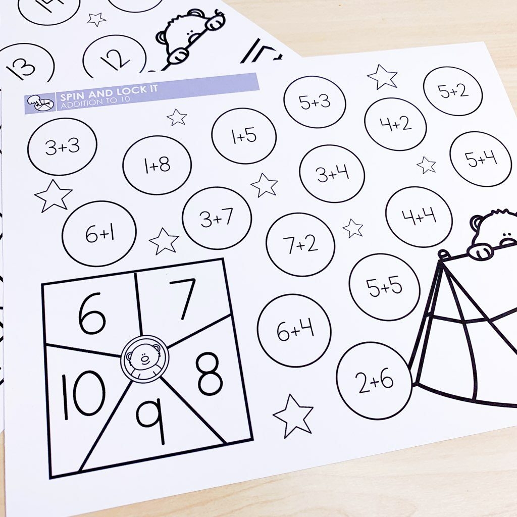 Math Camping Worksheets