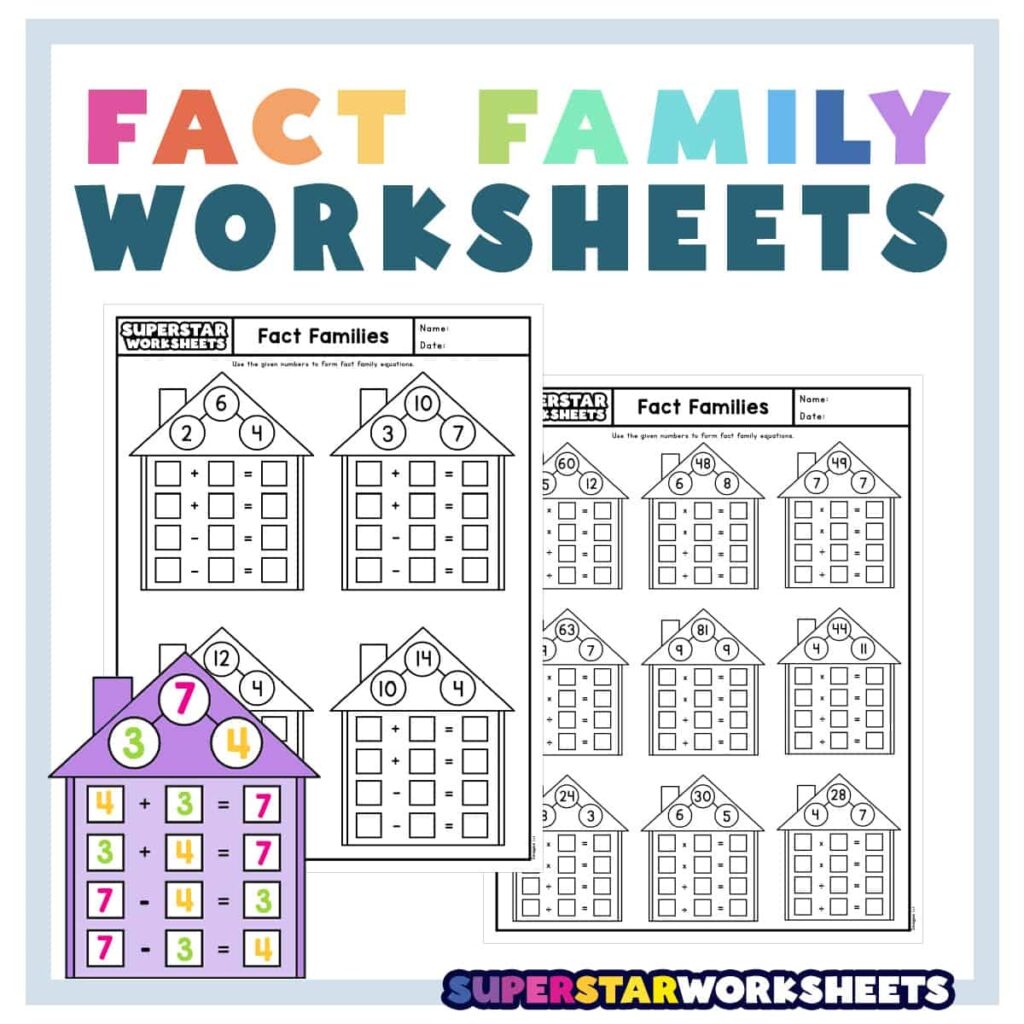 Fact Family Math Worksheets