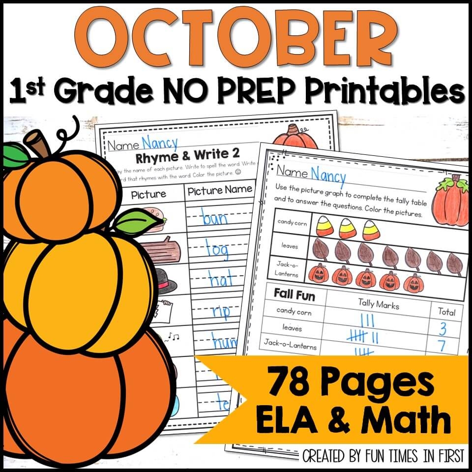 Math Worksheets For First Graders