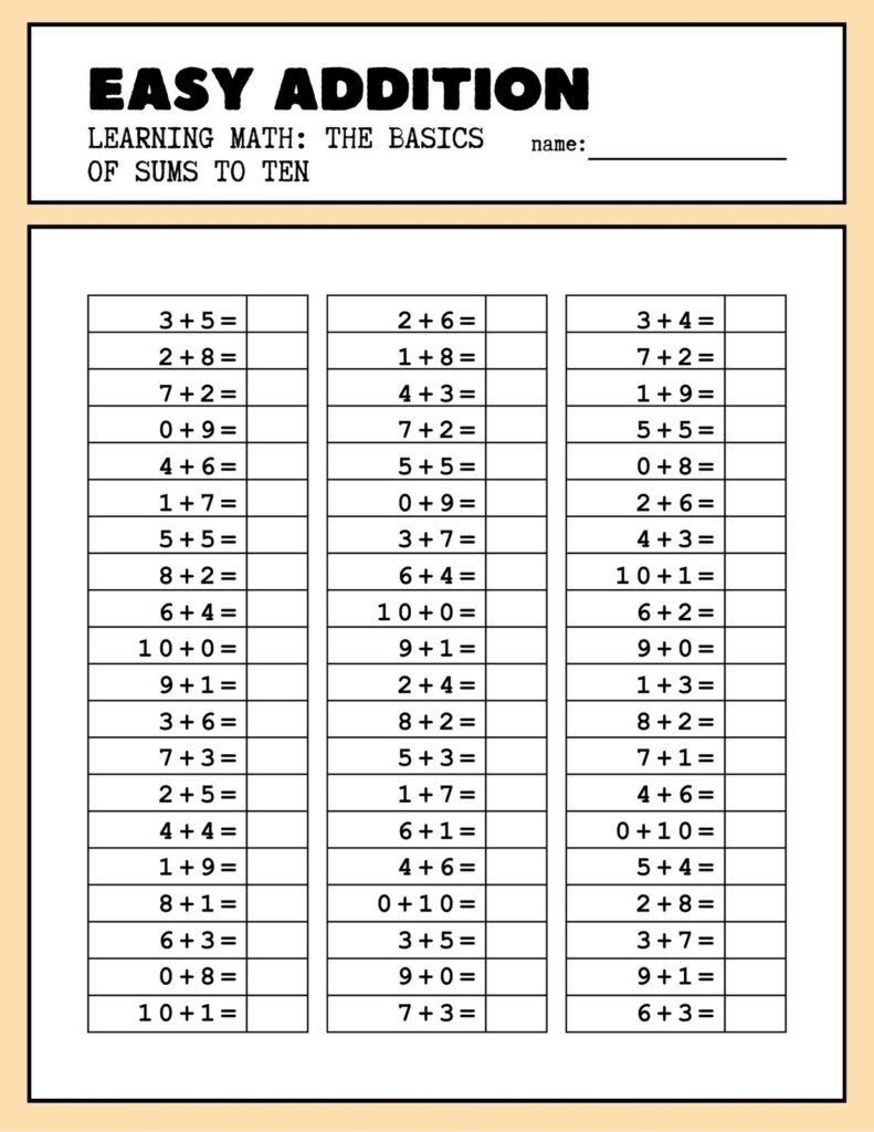Free 1st Grade Math Worksheet Templates To Customize Canva