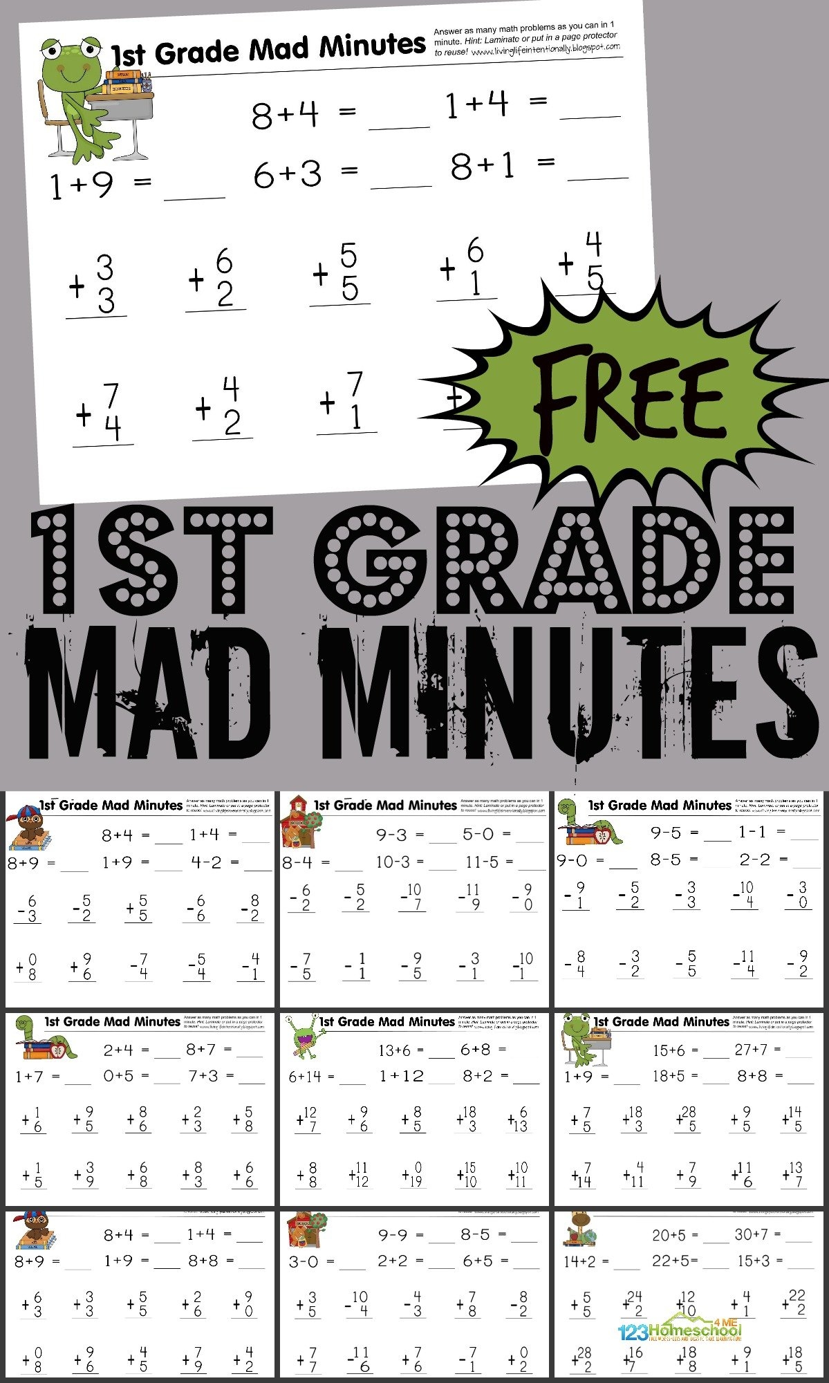 Minute Math Worksheet