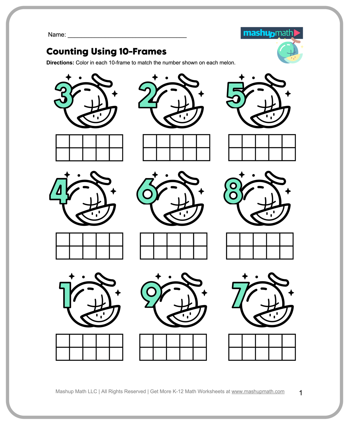 Math Kindergarten Worksheets Printable