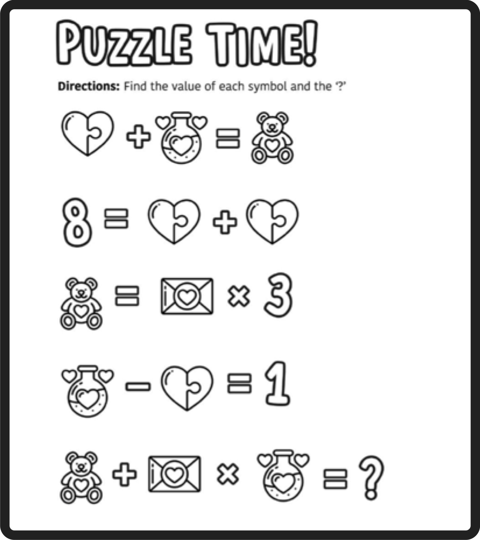 Math Riddle Worksheets