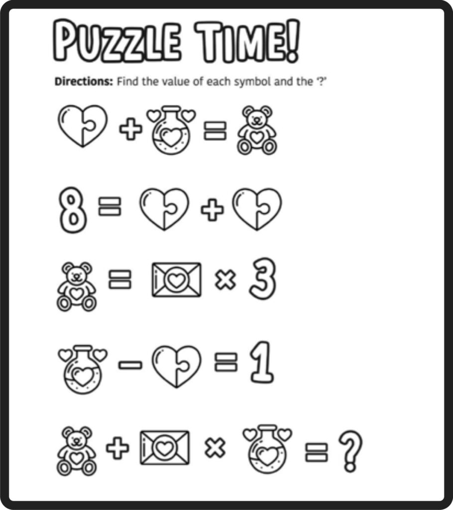 Math Puzzle Worksheets Pdf