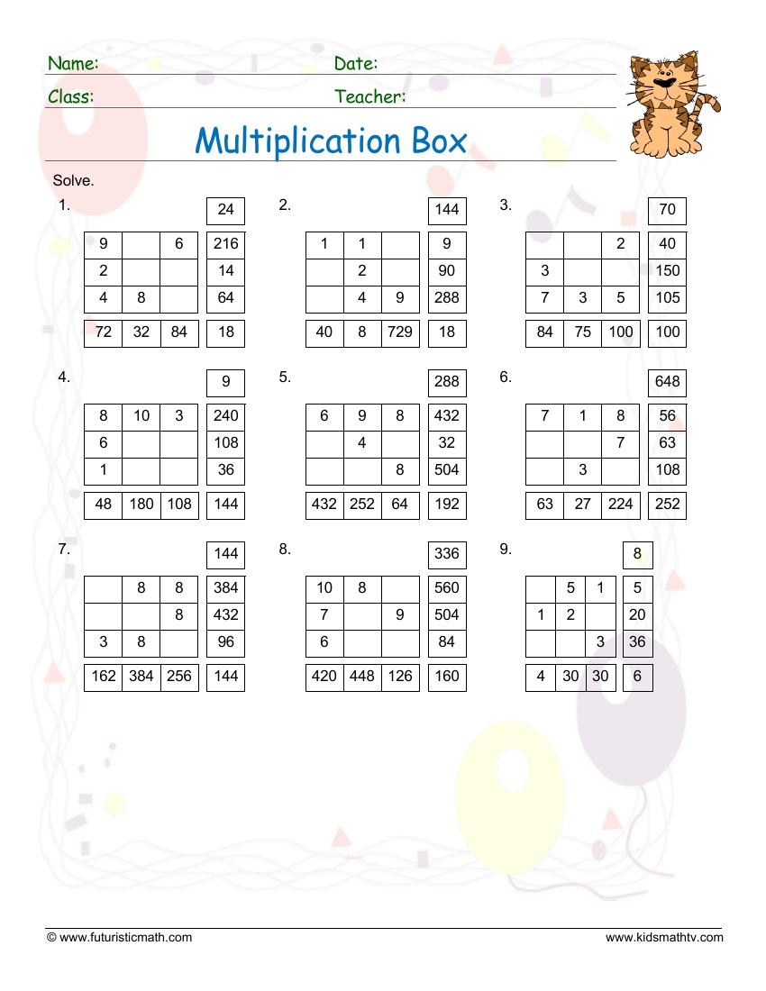 Math Puzzle Worksheets Pdf