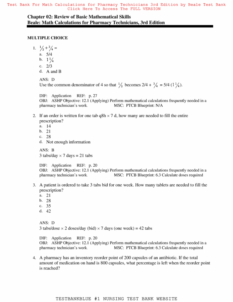 Free Pharmacy Technician Math Worksheet Download Free Pharmacy Technician Math Worksheet Png Images Free Worksheets On Clipart Library