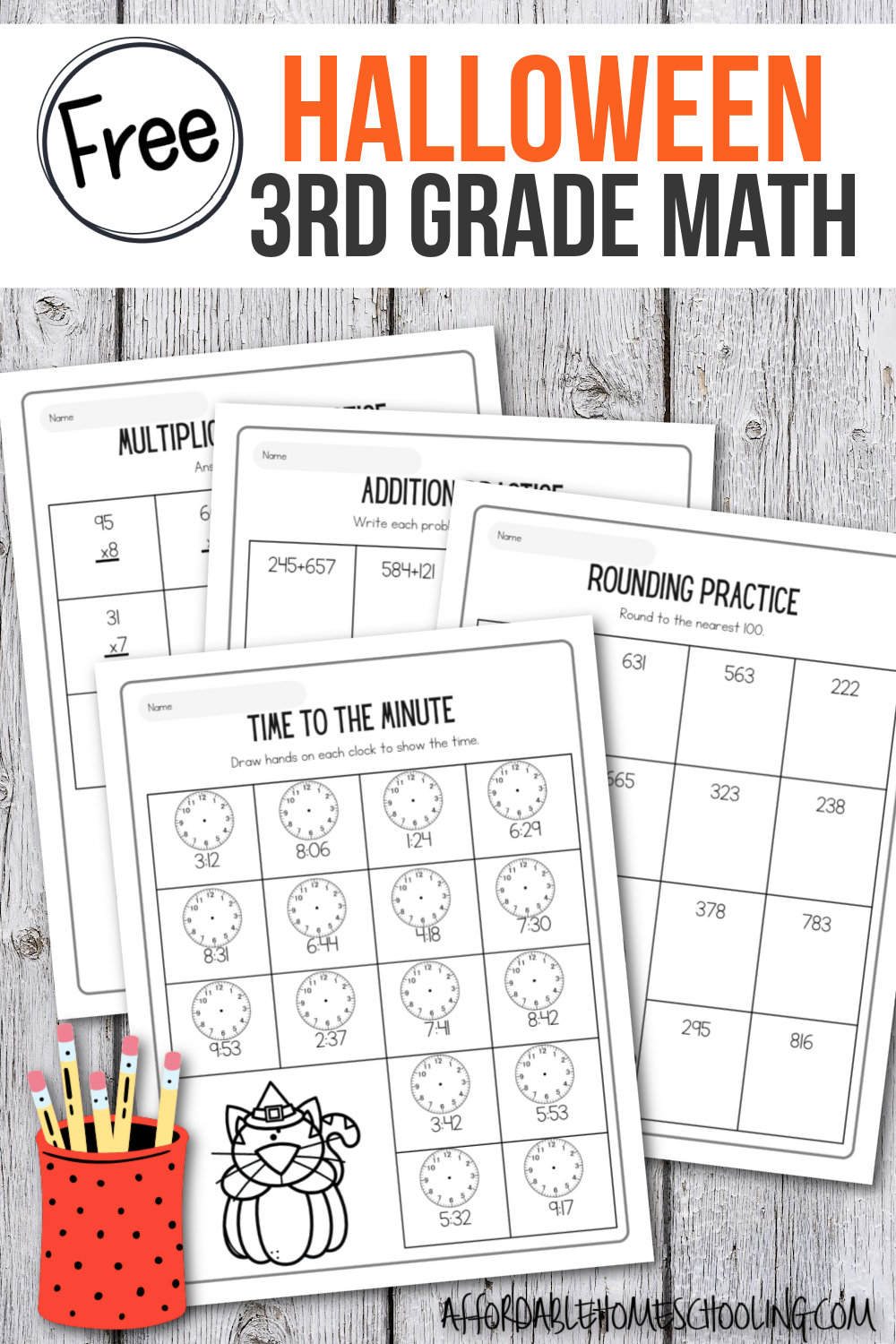 Math Worksheets Third Grade