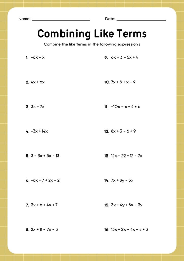 Math Problems For 8th Graders Worksheets