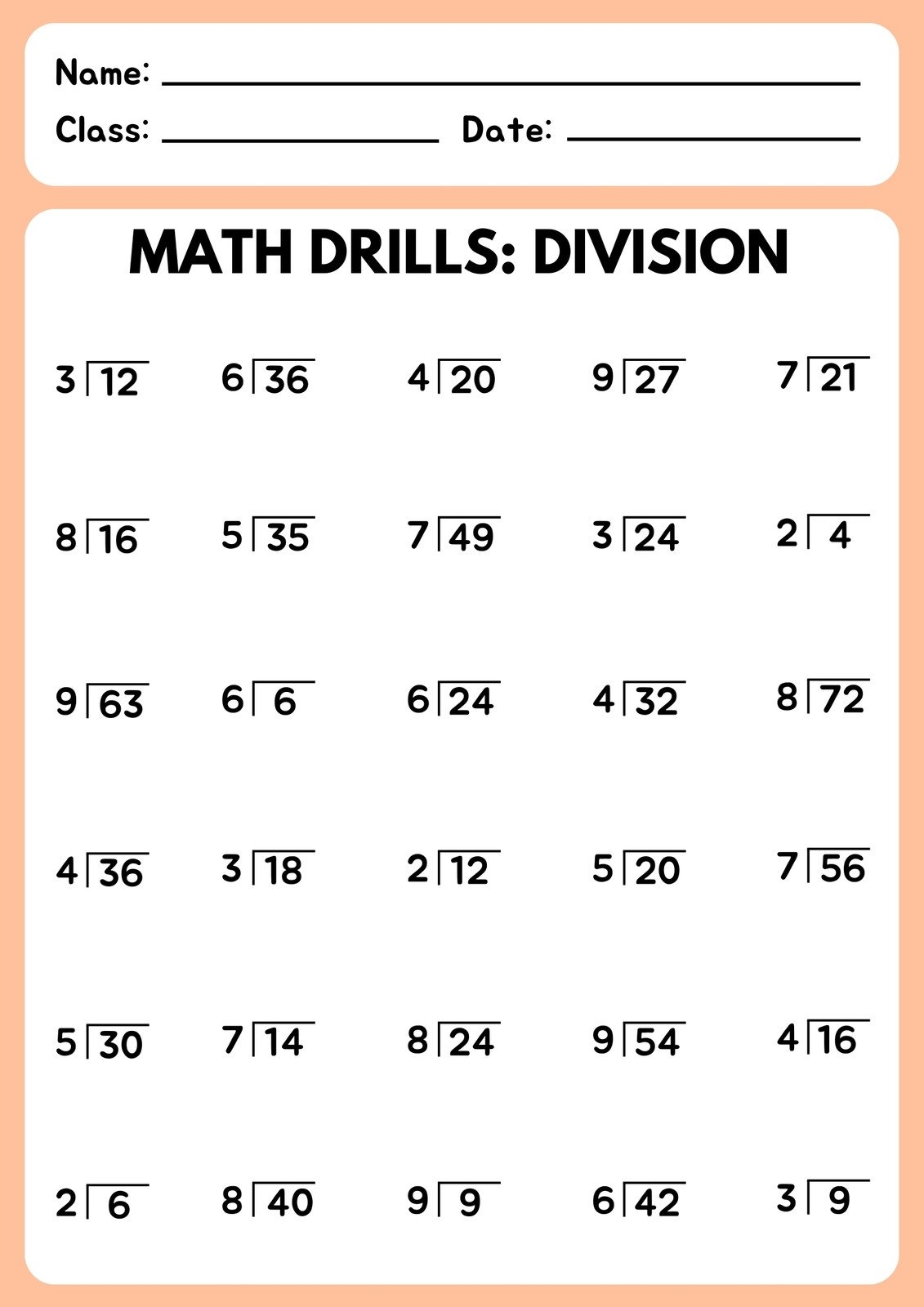 Free Printable Customizable Math Worksheet Templates Canva