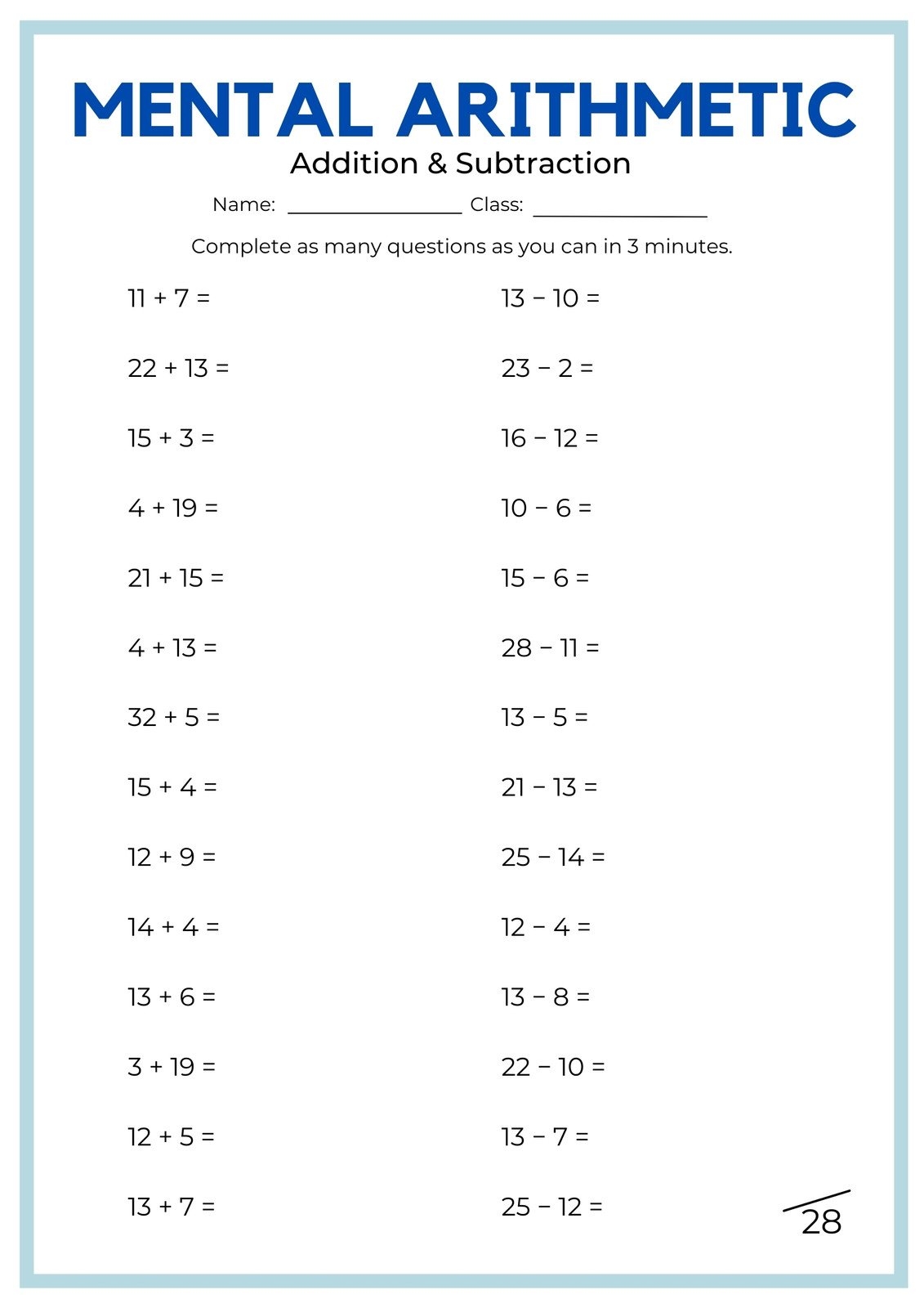 Maths For Adults Worksheets