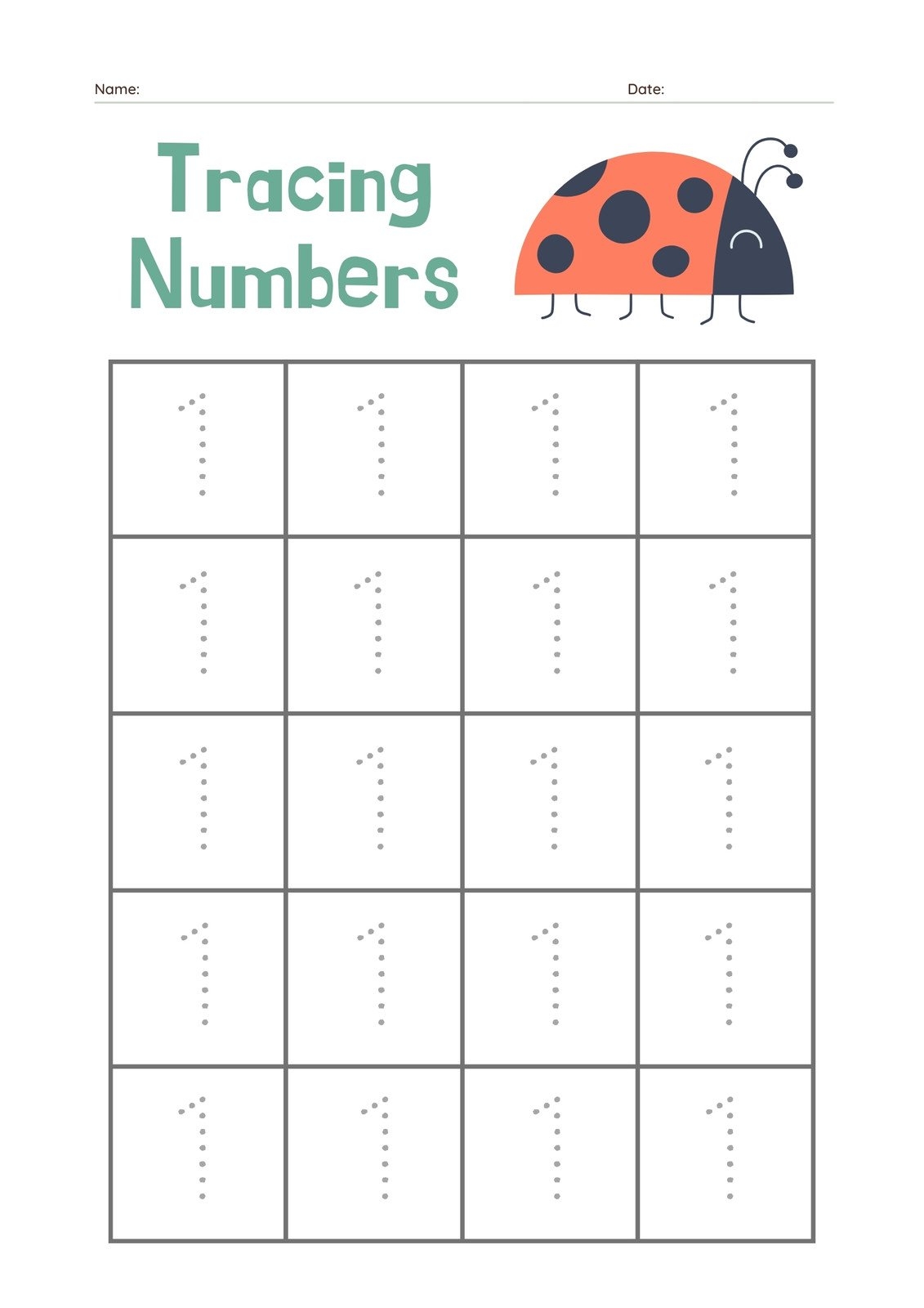 Math Worksheets For 4 Year Olds