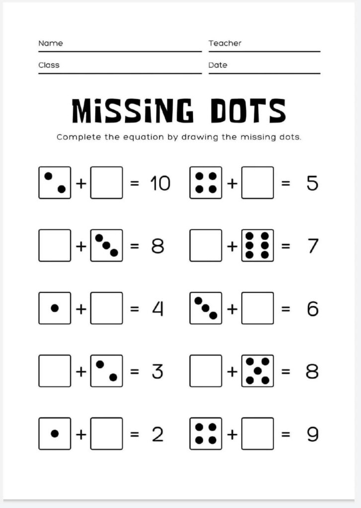Maths Worksheet For Class 1 Pdf