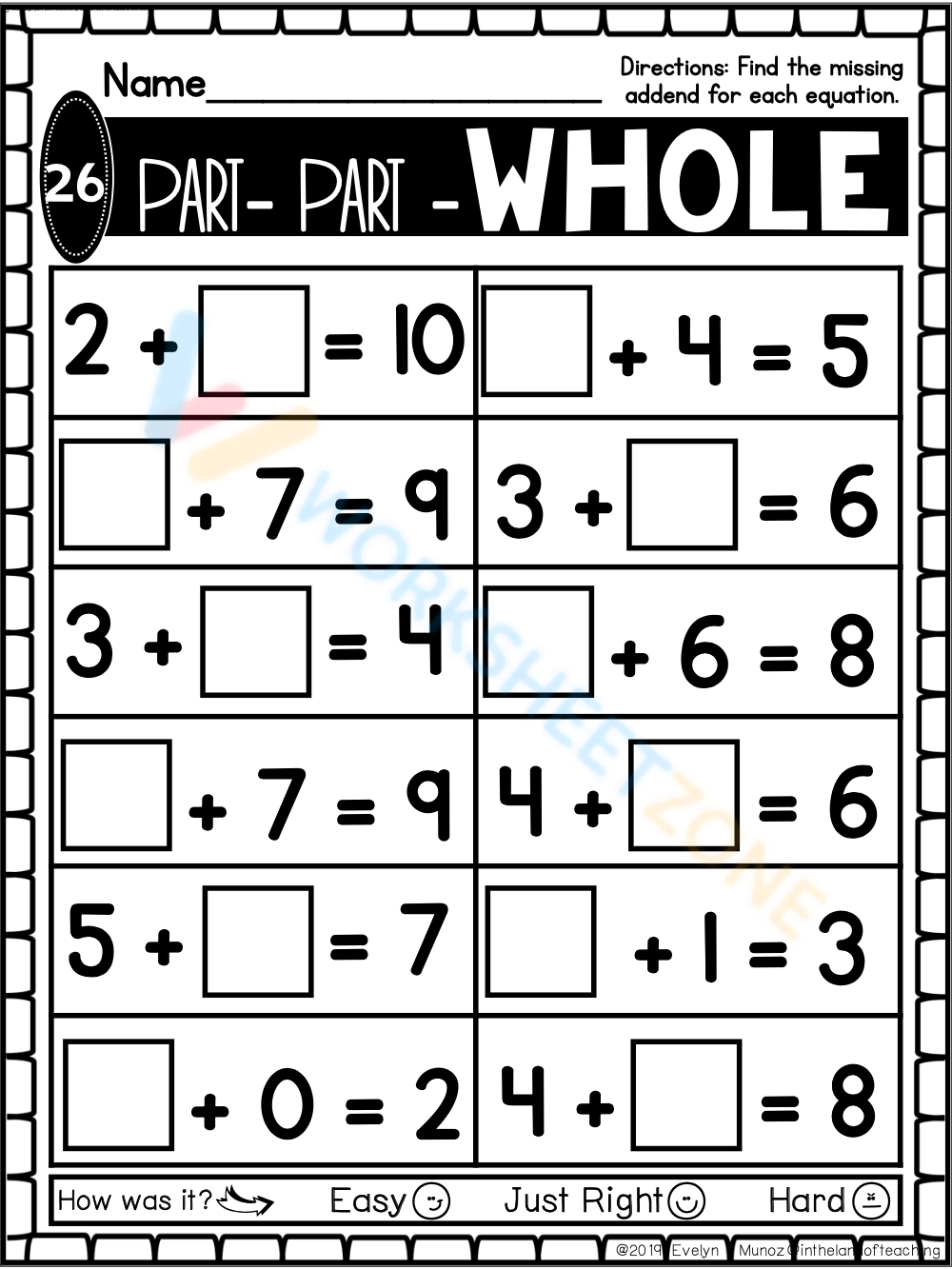 Free Printable Part Part Whole Worksheets For Kids Worksheets Library