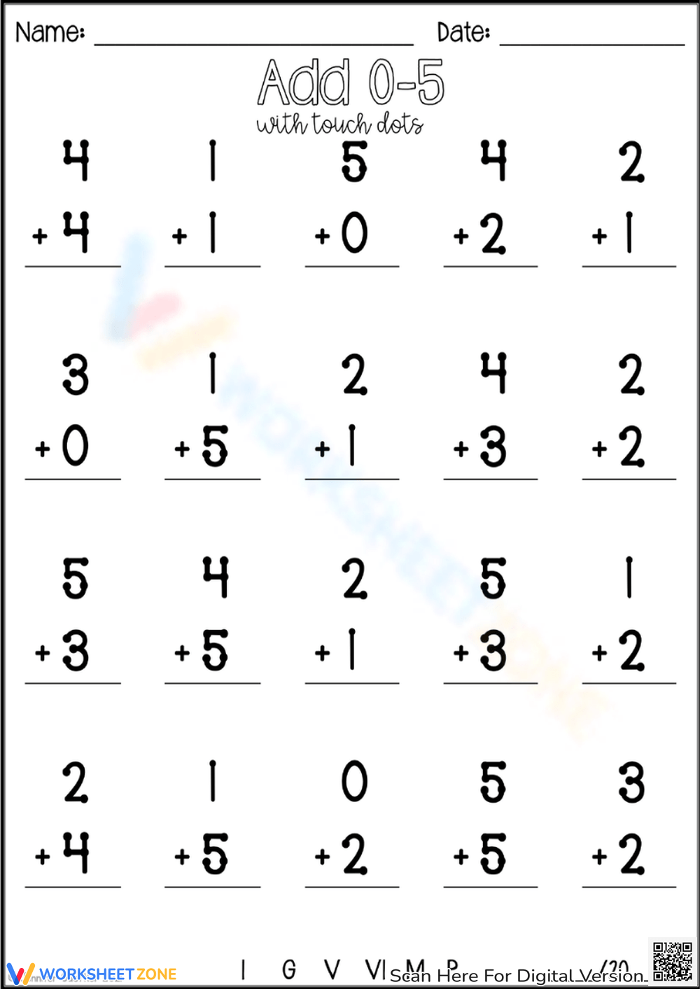 Fun U0026 Creative Touch Math Worksheets Worksheets Library
